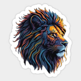 Lion's Head Sticker